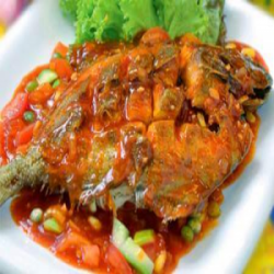 Ikan bawal nanas asam manis